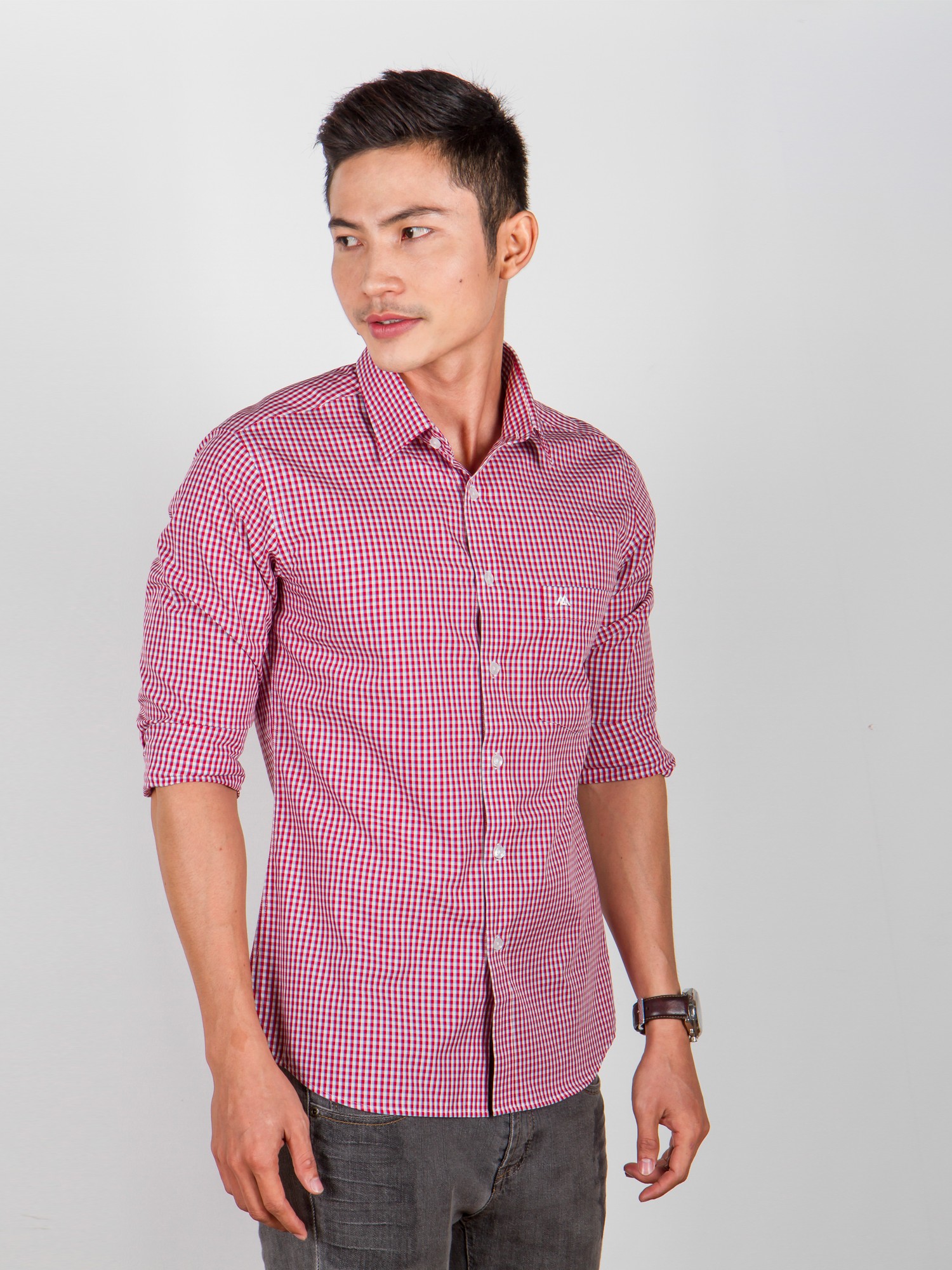 so mi slim fit caro do trang 1