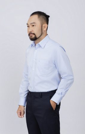 so_mi_nam_dai_tay_classic_xanh_nhat_tron