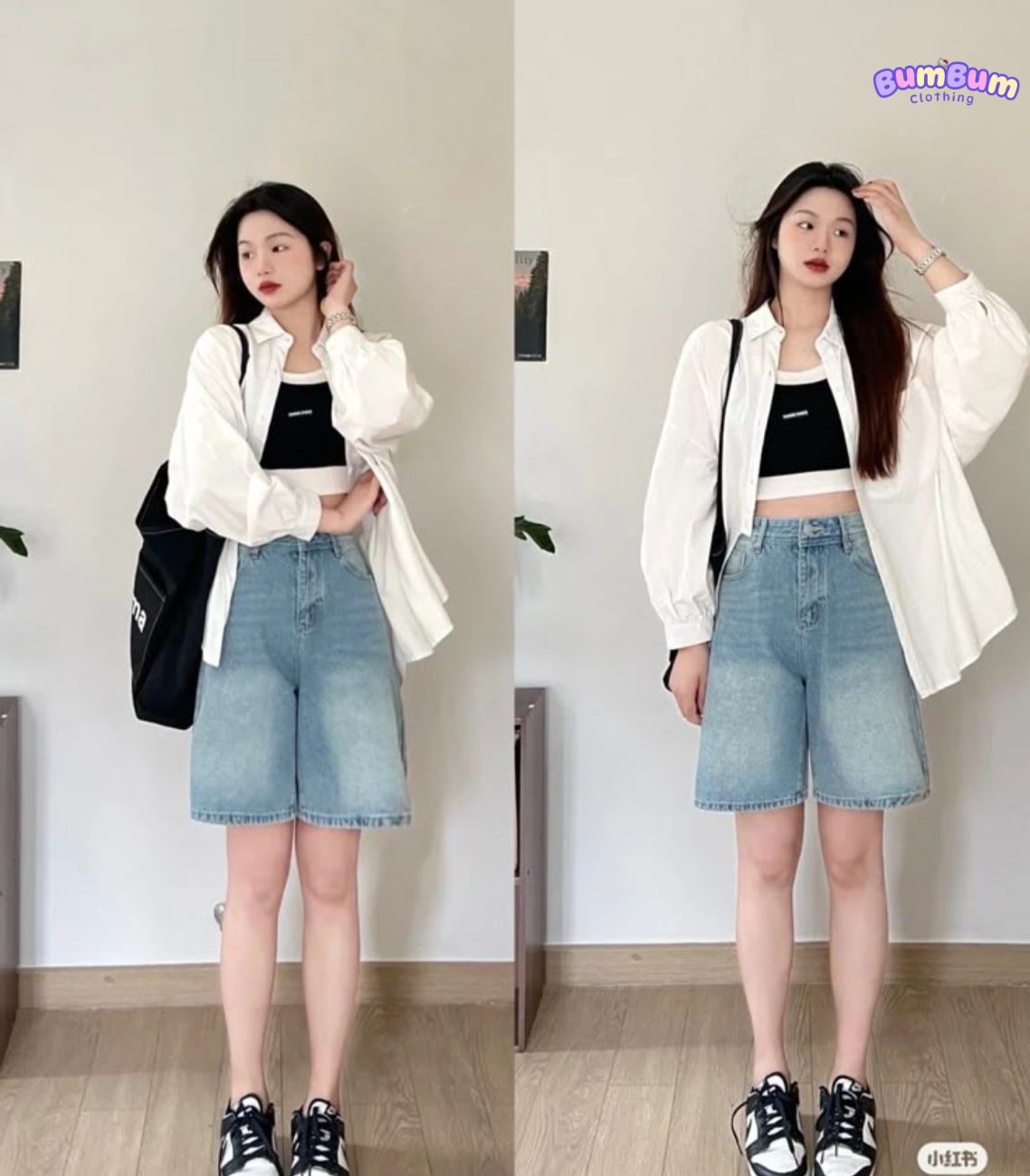 Phối giày cao gót với quần short nữ đi tiệc
