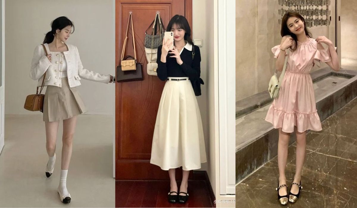 Cách phối đồ với giày búp bê và quần jean