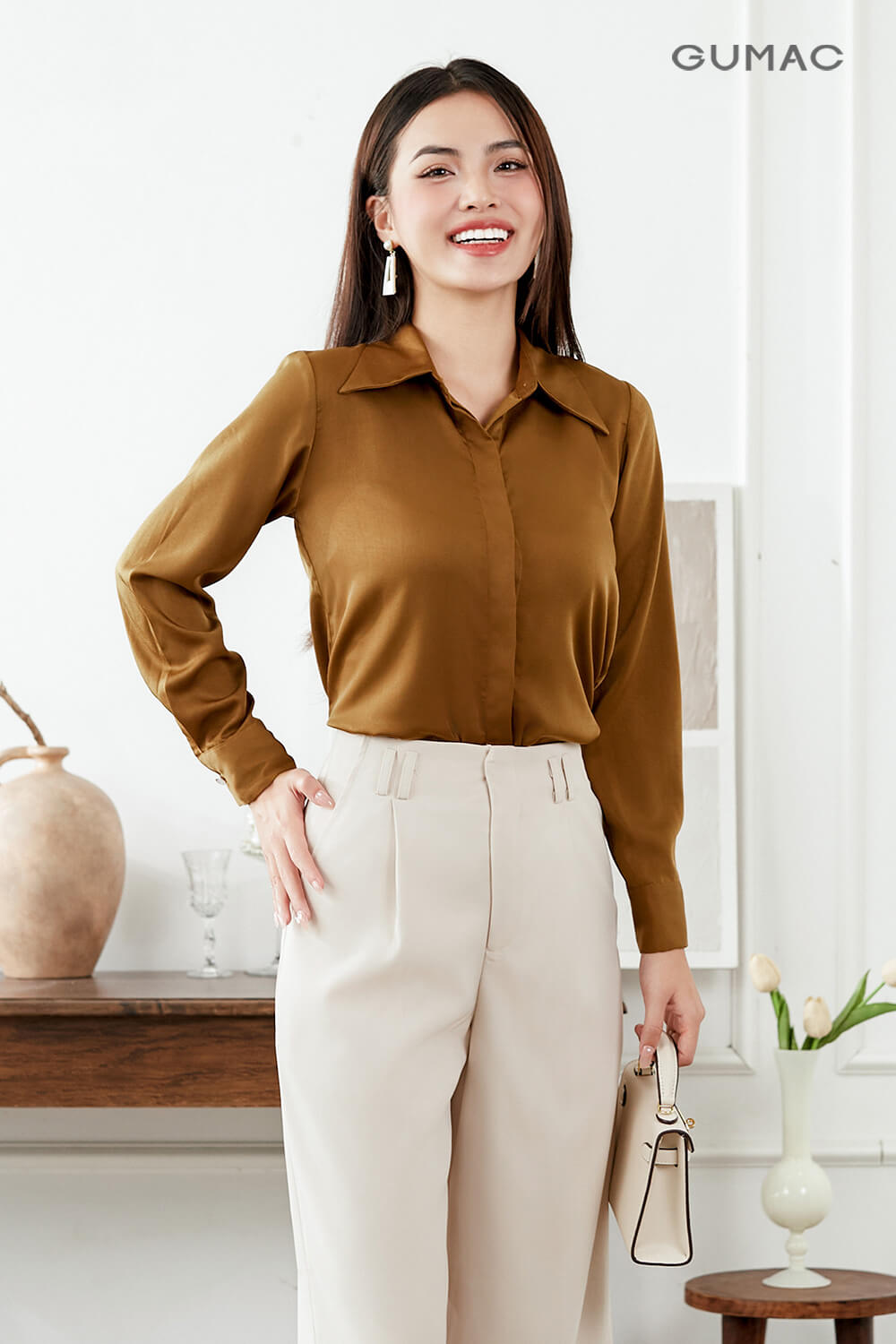 Áo nâu phối quần màu gì ton sur ton