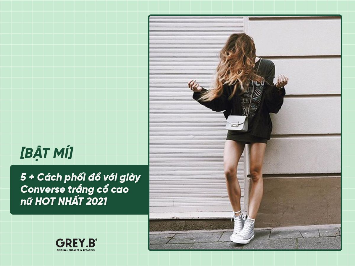 25+ Cách Phối Đồ Với Giày Converse Cổ Cao Nữ Hack Dáng 5 Mặc váy với giày converse cổ cao nữ
