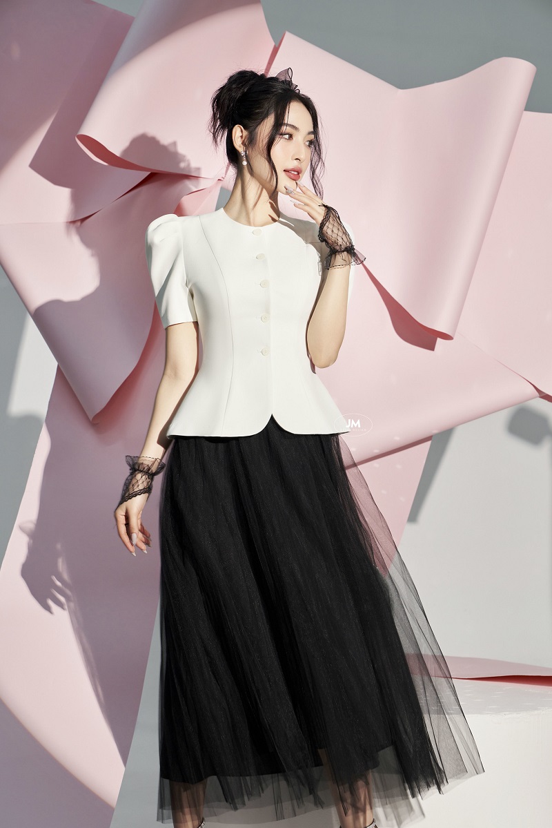 phối đồ với áo peplum đẹp