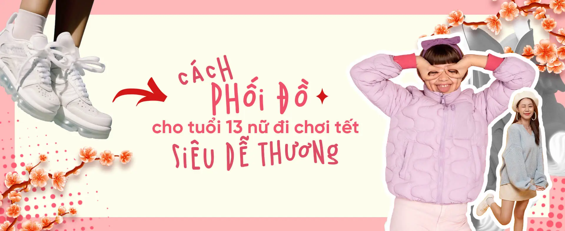 Thời trang học sinh cấp 2 đi chơi Tết