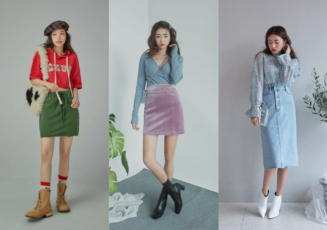 Phối màu quần áo nữ đơn sắc