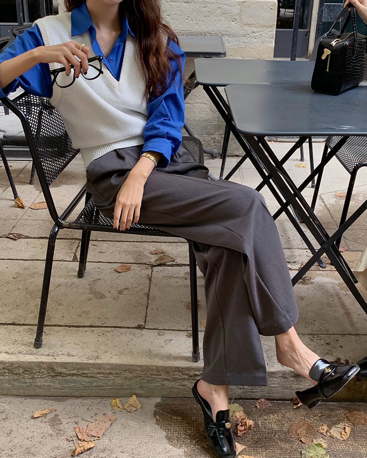 Quần ống suông phối boots