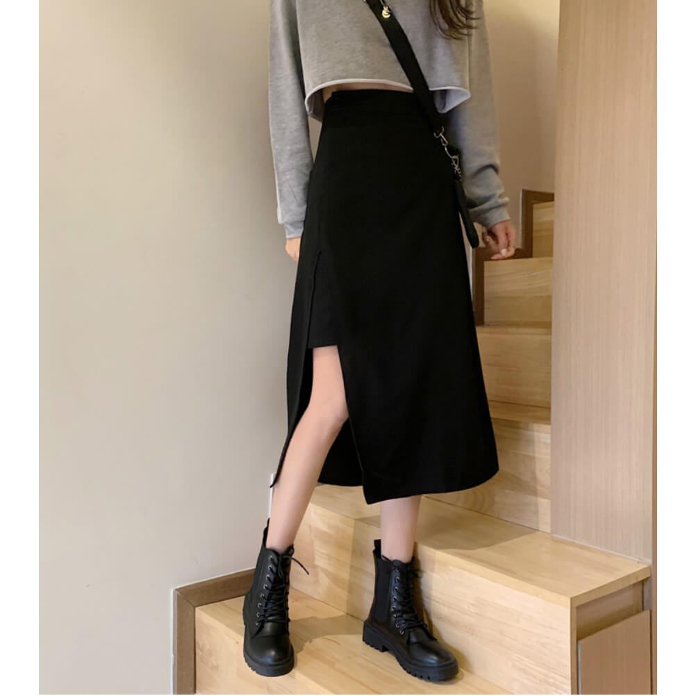 Phối đồ với giày boot nữ cổ thấp
