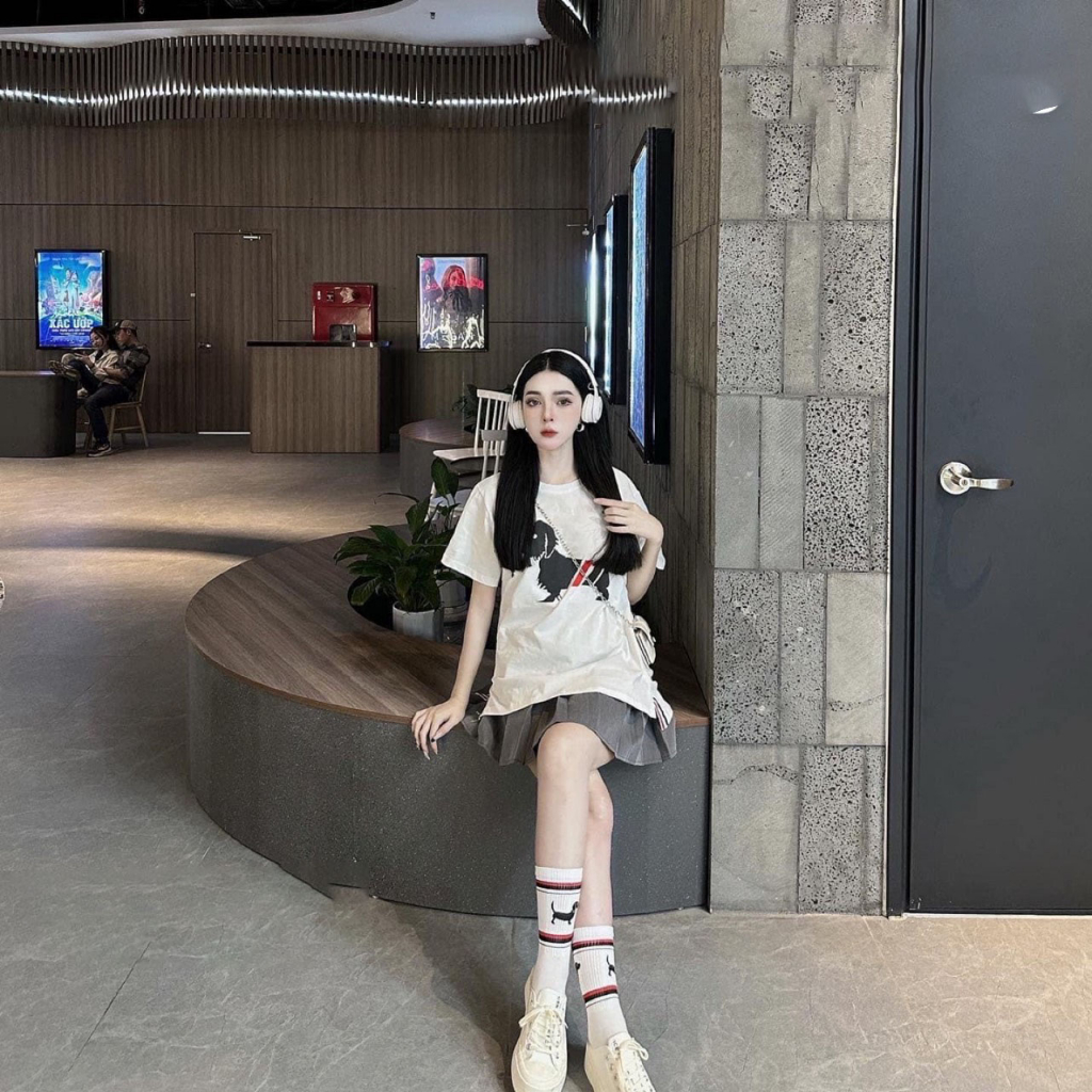 Phối đồ với giày loafer nữ