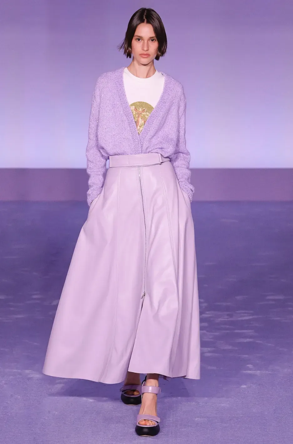 Phối đồ với màu tím pastel