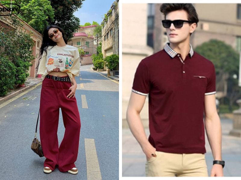 Cách phối đồ với màu đỏ và đen