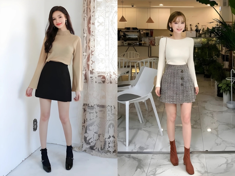 cách phối đồ cho nữ 1m50