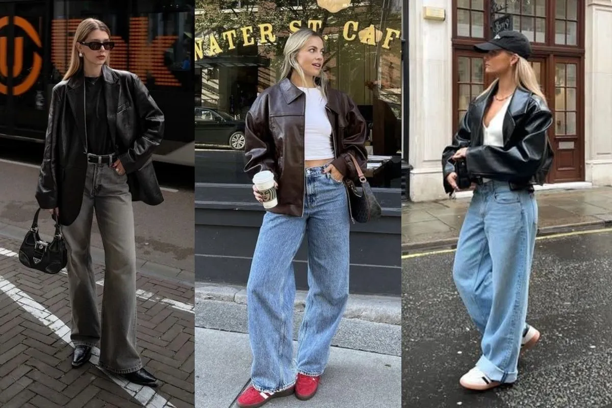 20+ Cách Phối Áo Da Nữ Sành Điệu Tôn Dáng Cực Đỉnh 3 Phối áo da nữ với quần jeans