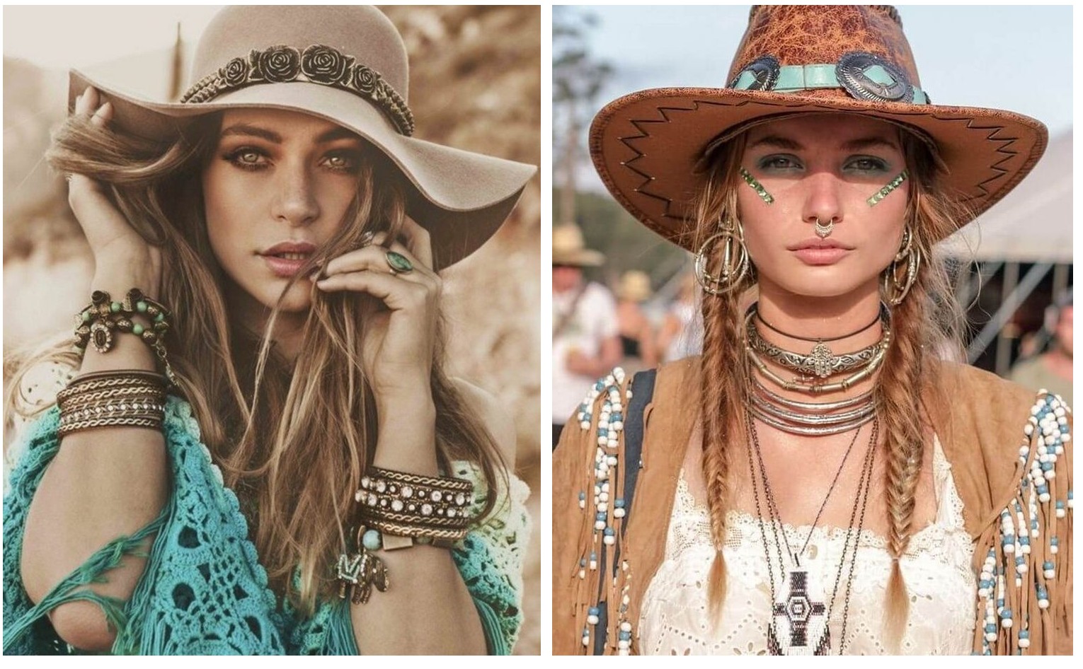 Layering style nâu đất bohemian