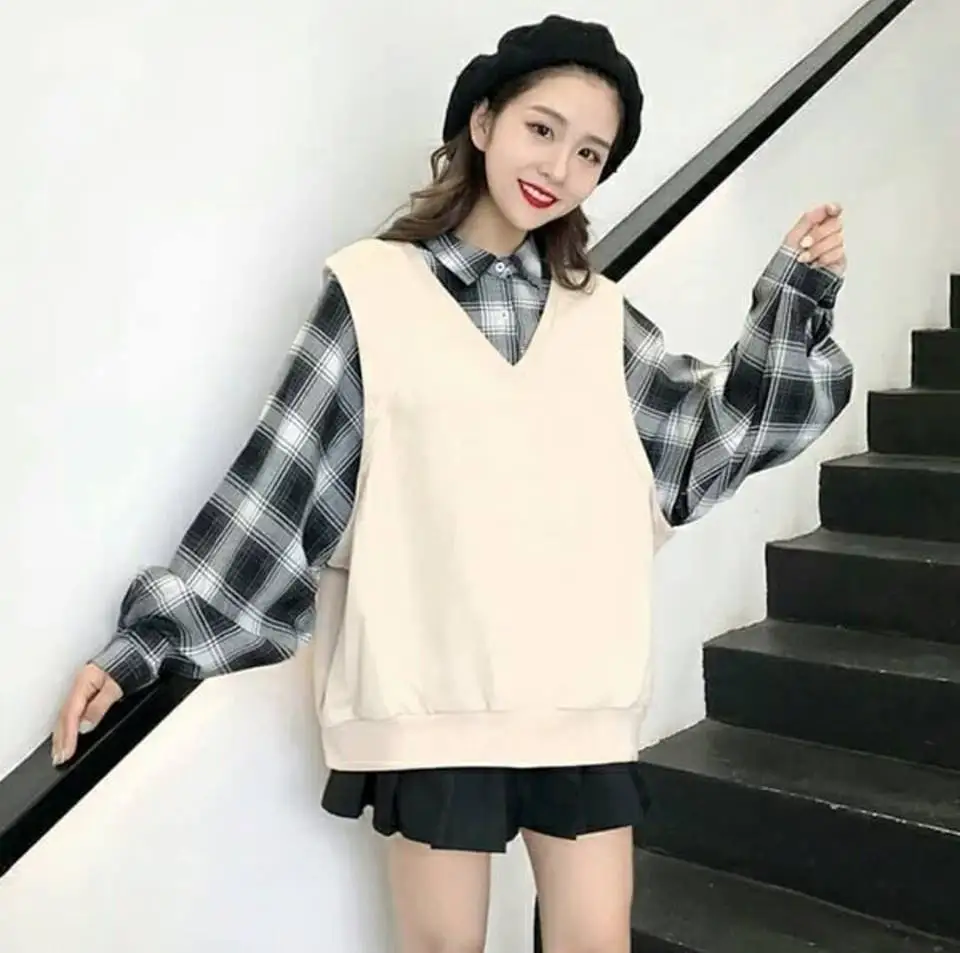 Cách mix đồ với áo gile nữ