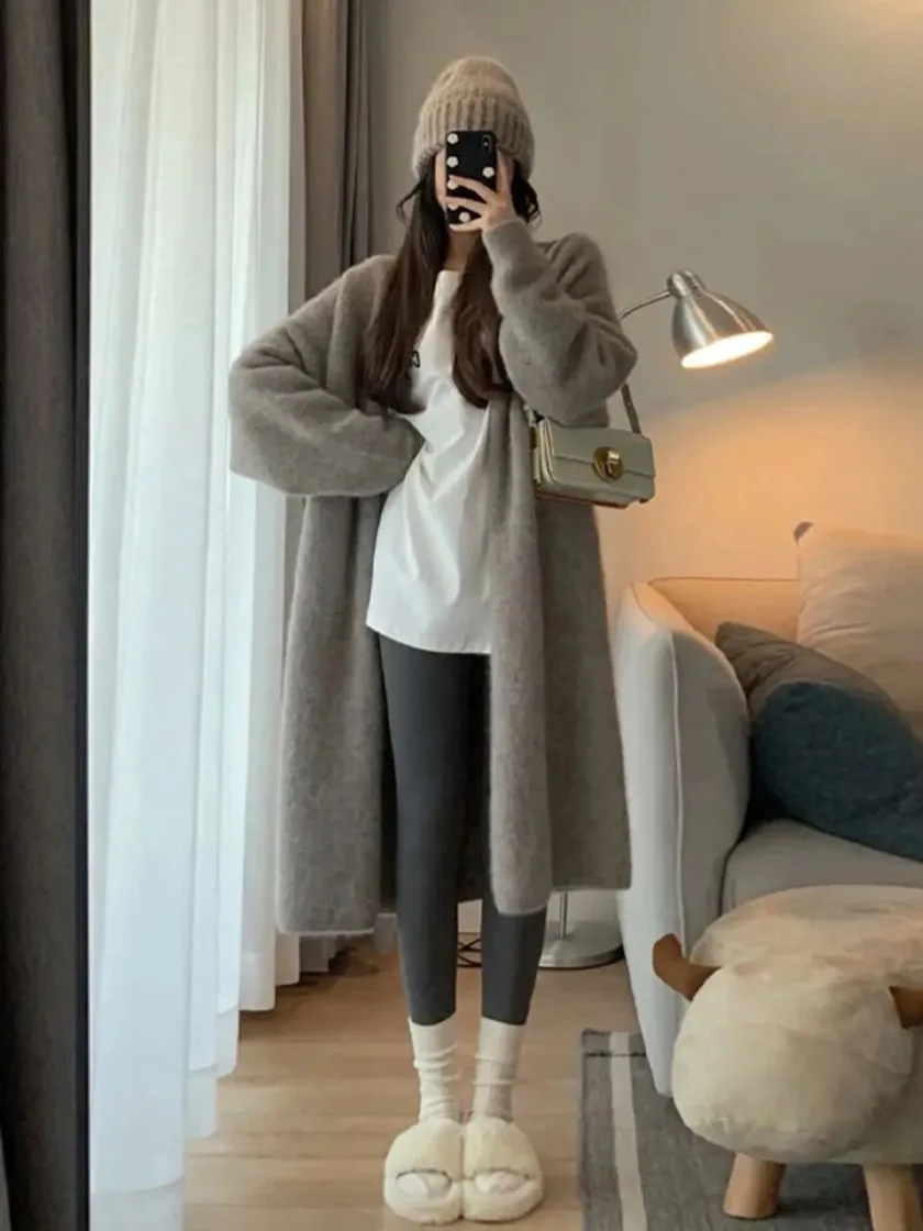 Phối đồ với áo cardigan nữ mùa đông