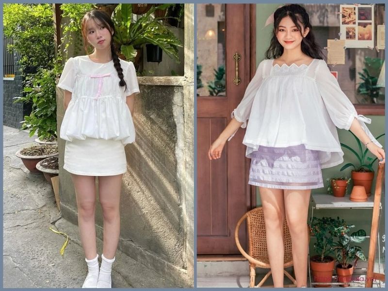chân váy cho người lùn 1m50