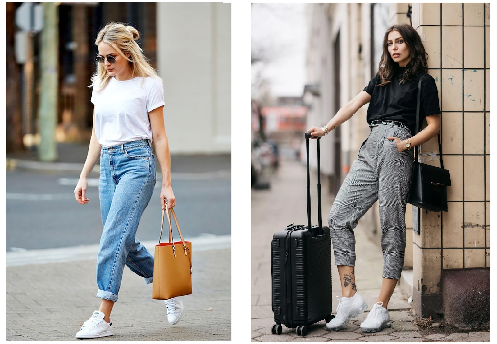 Phối đồ với quần baggy jean nữ