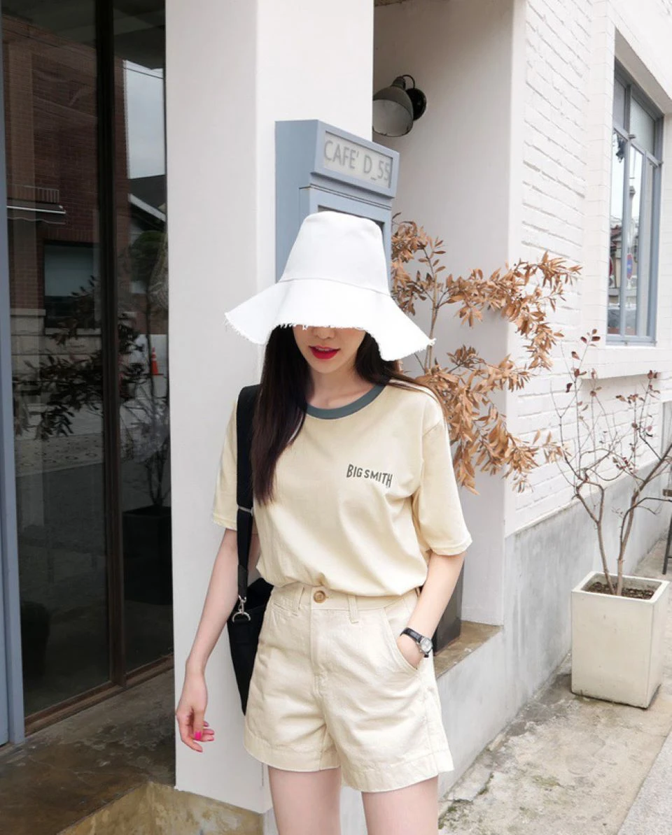 Phối đồ với quần short ống rộng