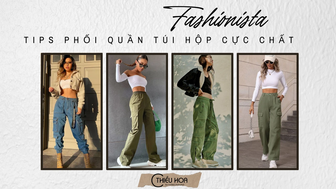 phối đồ với quần túi hộp nữ đi làm