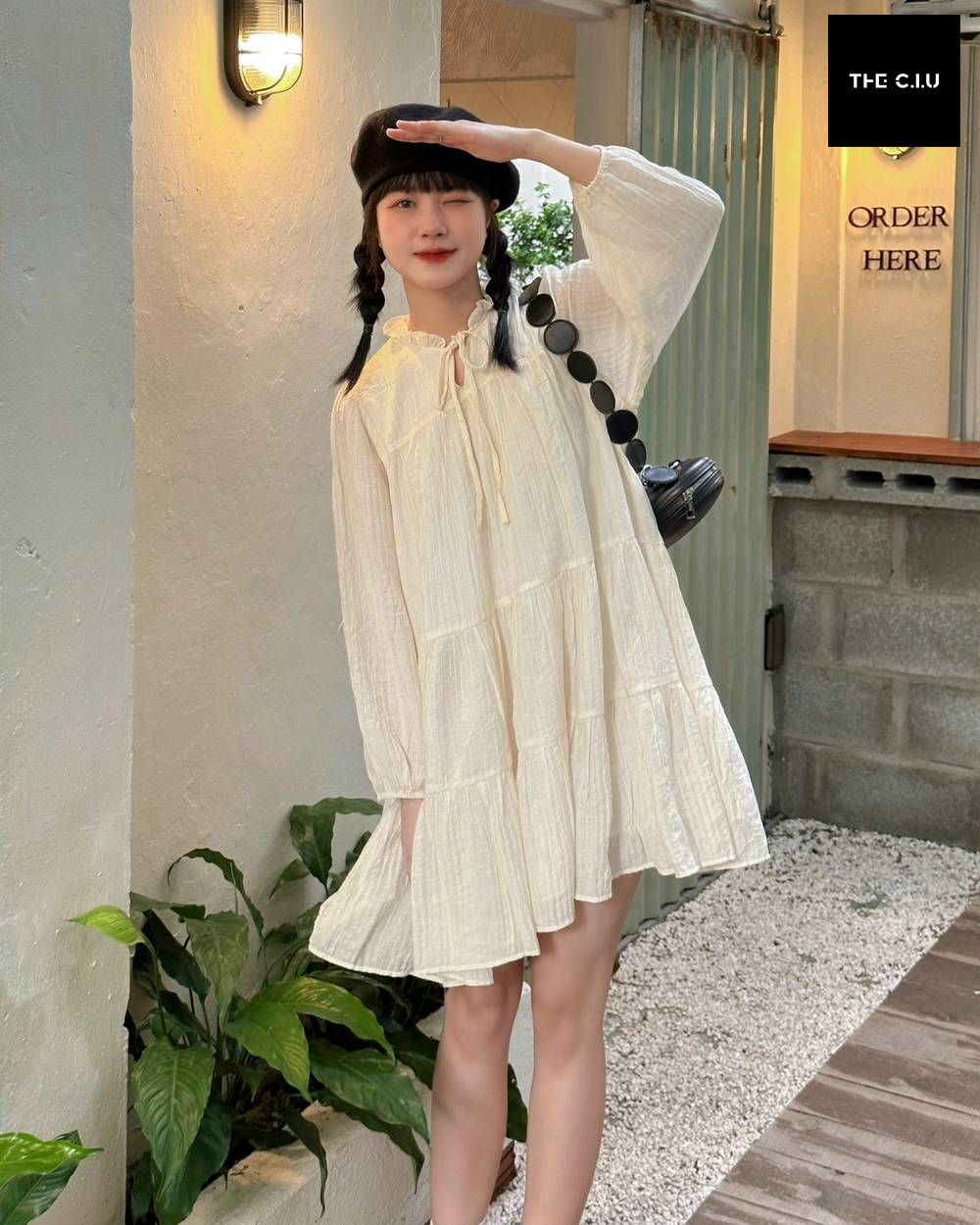 Phối đồ với váy babydoll
