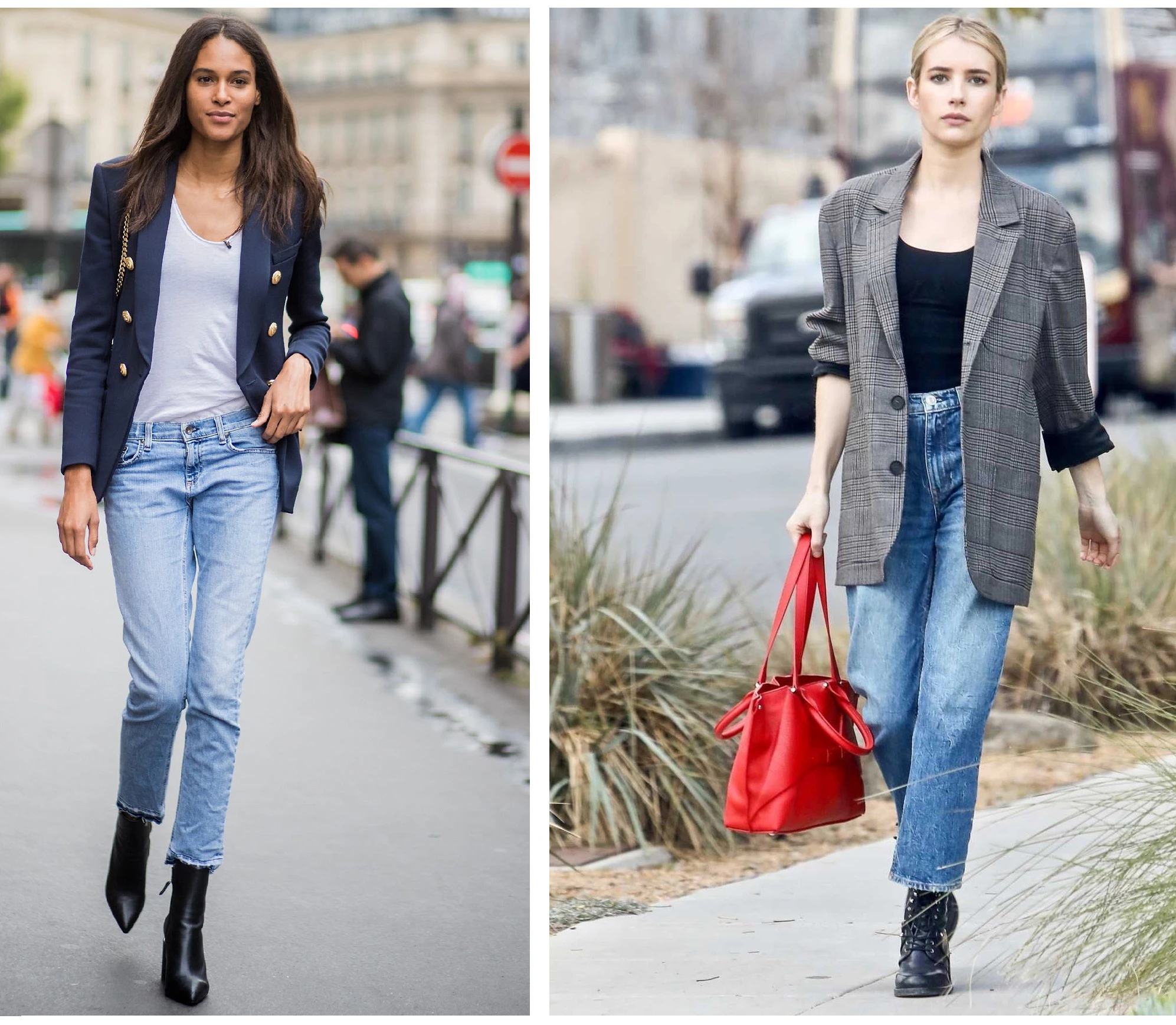 15+ Cách Phối Áo Vest Với Quần Jean Nữ Sành Điệu 1 Phối áo vest với quần jean nữ thanh lịch