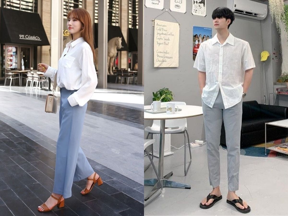 10+ Cách Mặc Áo Sơ Mi Phá Cách Biến Tấu Cực Chất 1 Cách mặc áo sơ mi phá cách kiểu giấu quần