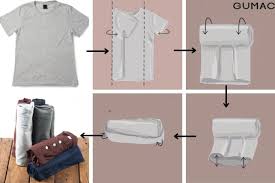 Cách gấp áo thun trưng bày kiểu cửa hàng