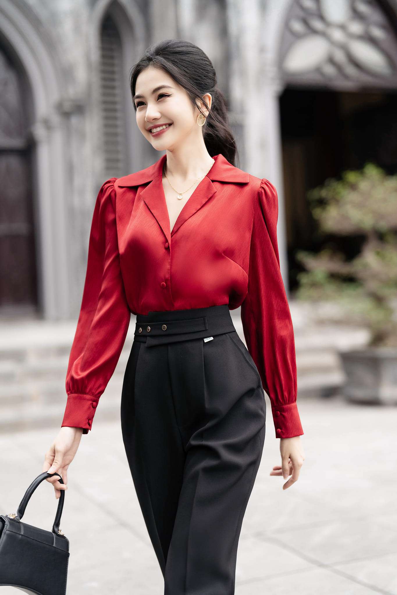 nguyên tắc chọn áo sơ mi cho người mập nữ