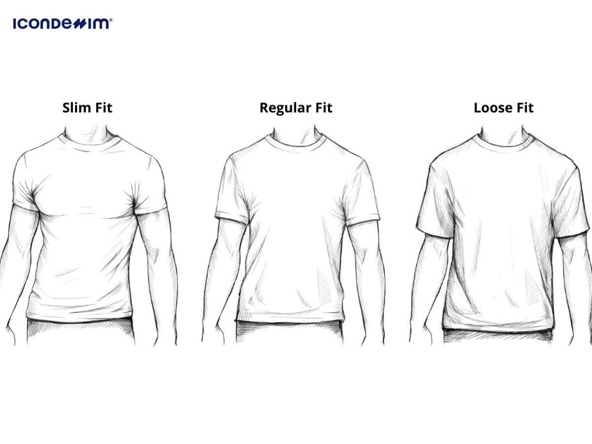 So sánh loose fit, regular fit và slim fit