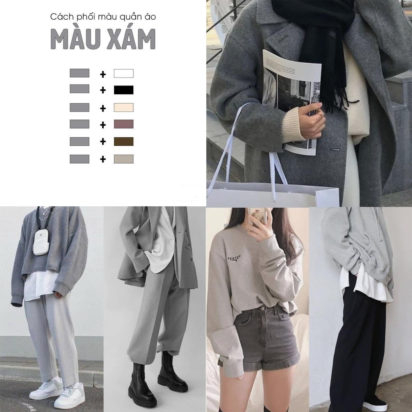 nguyên tắc phối màu quần áo