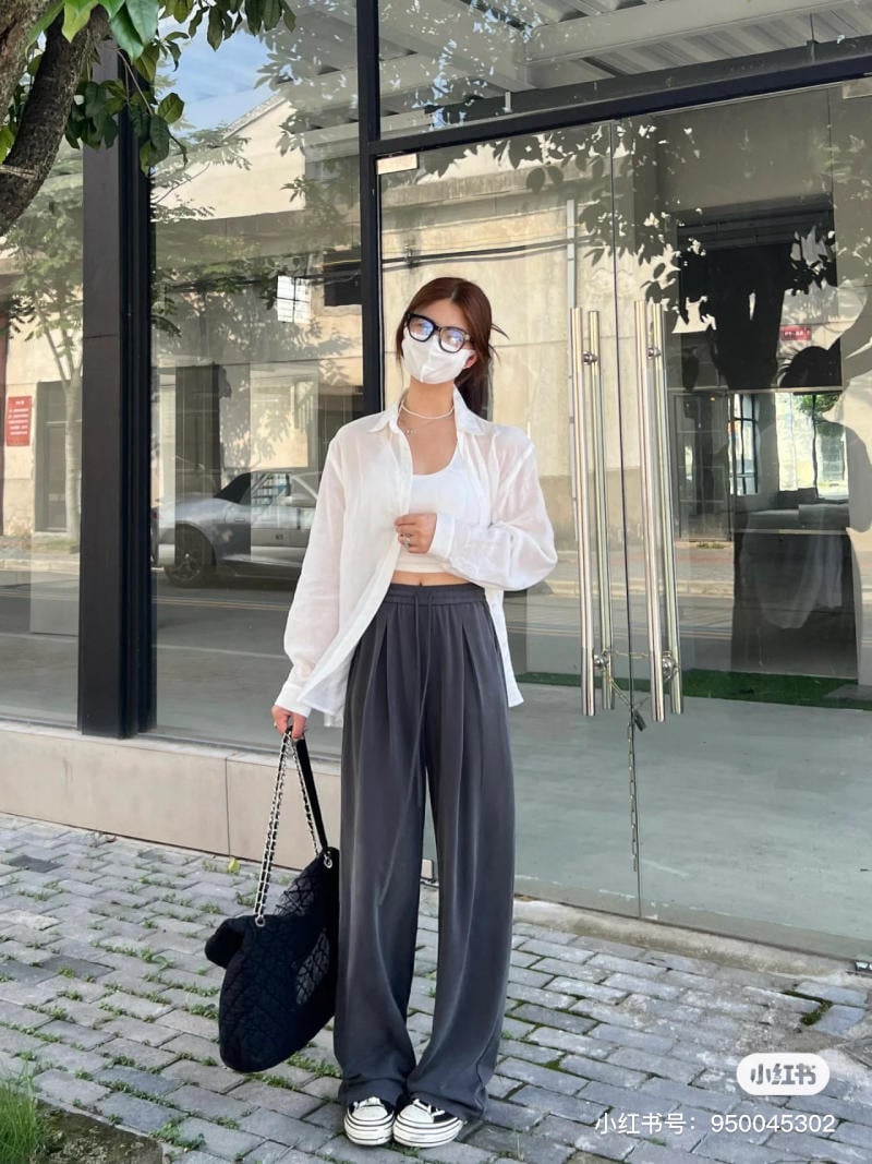 Phối đồ với quần xám