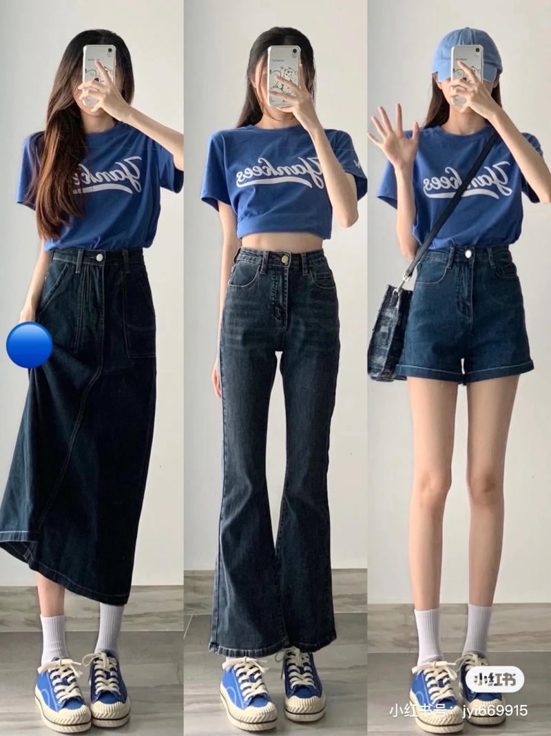 Quần Xanh Navy Mặc Với Áo Màu Gì? 11+ Gợi Ý Phối Đồ Thanh Lịch 2 Phối đồ với quần tây xanh navy