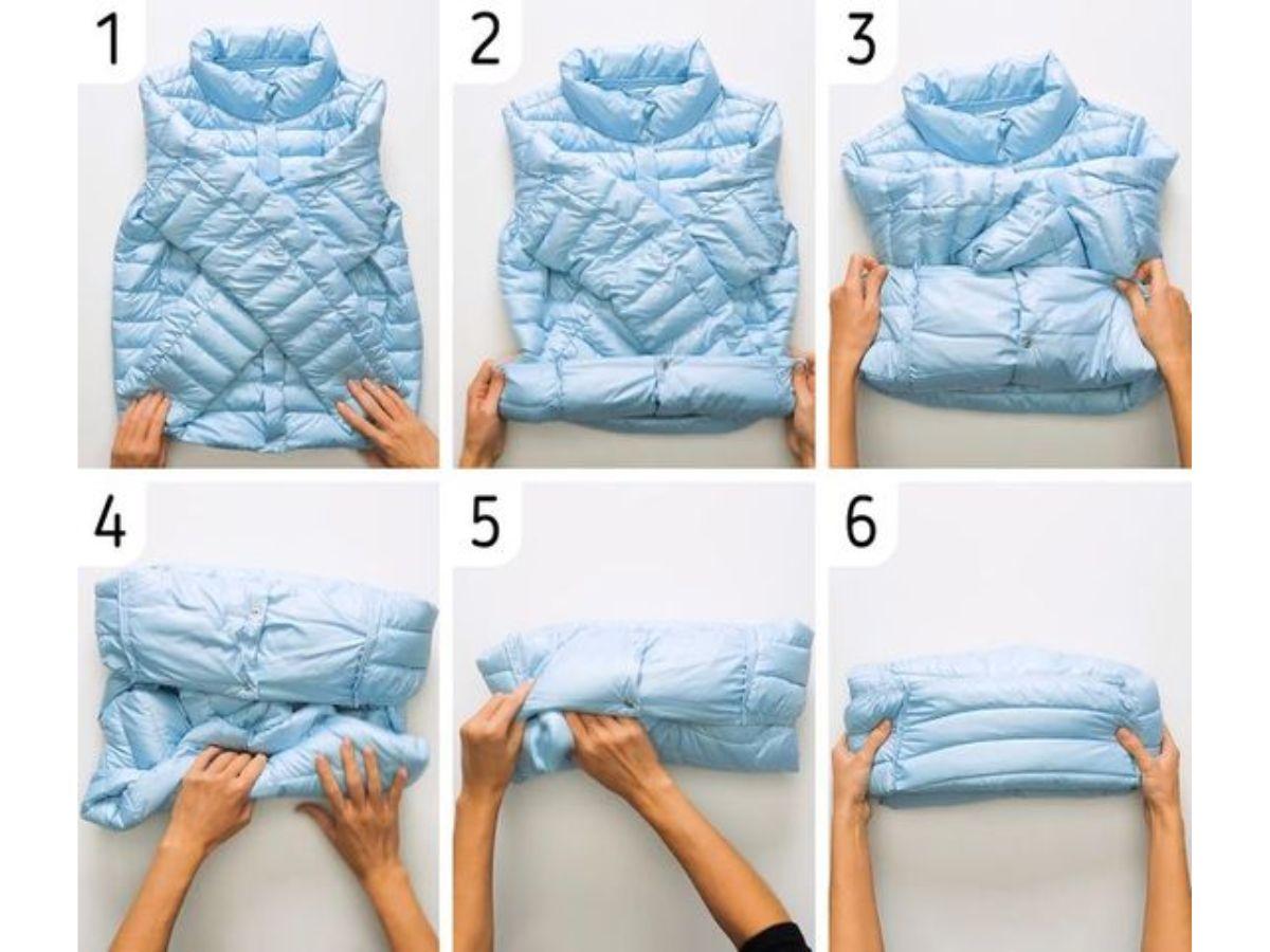 Cách xếp áo khoác kiểu Nhật