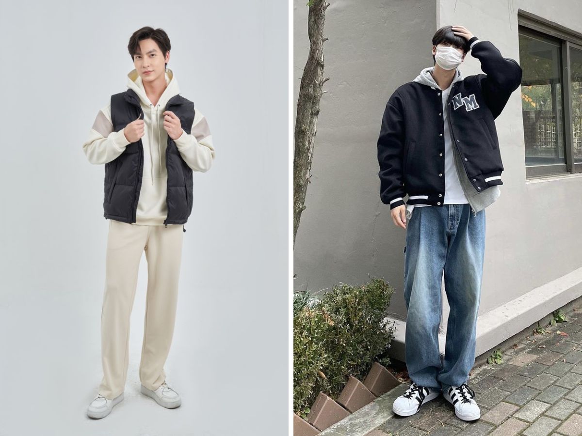 Phối áo hoodie với áo khoác blazer thanh lịch