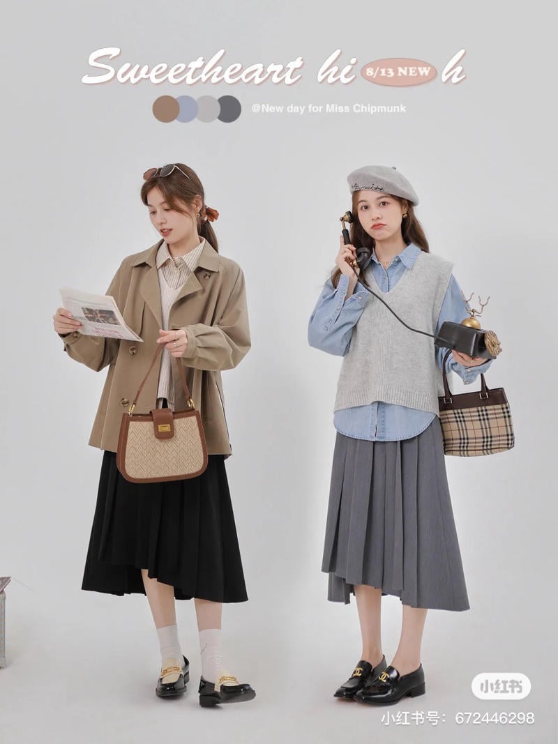 Phối đồ thu đông nữ với blazer