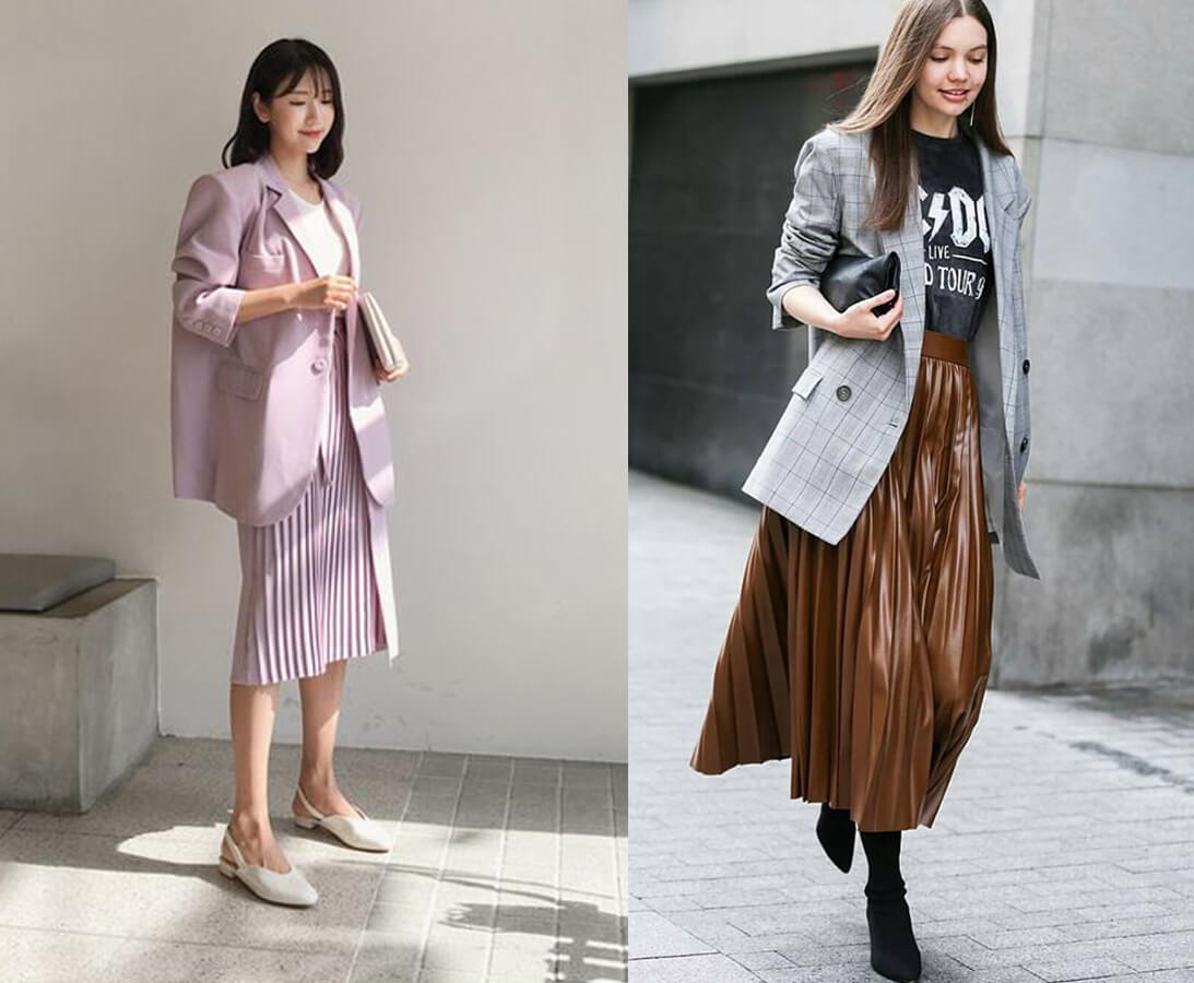 Phối đồ với áo vest trắng nữ