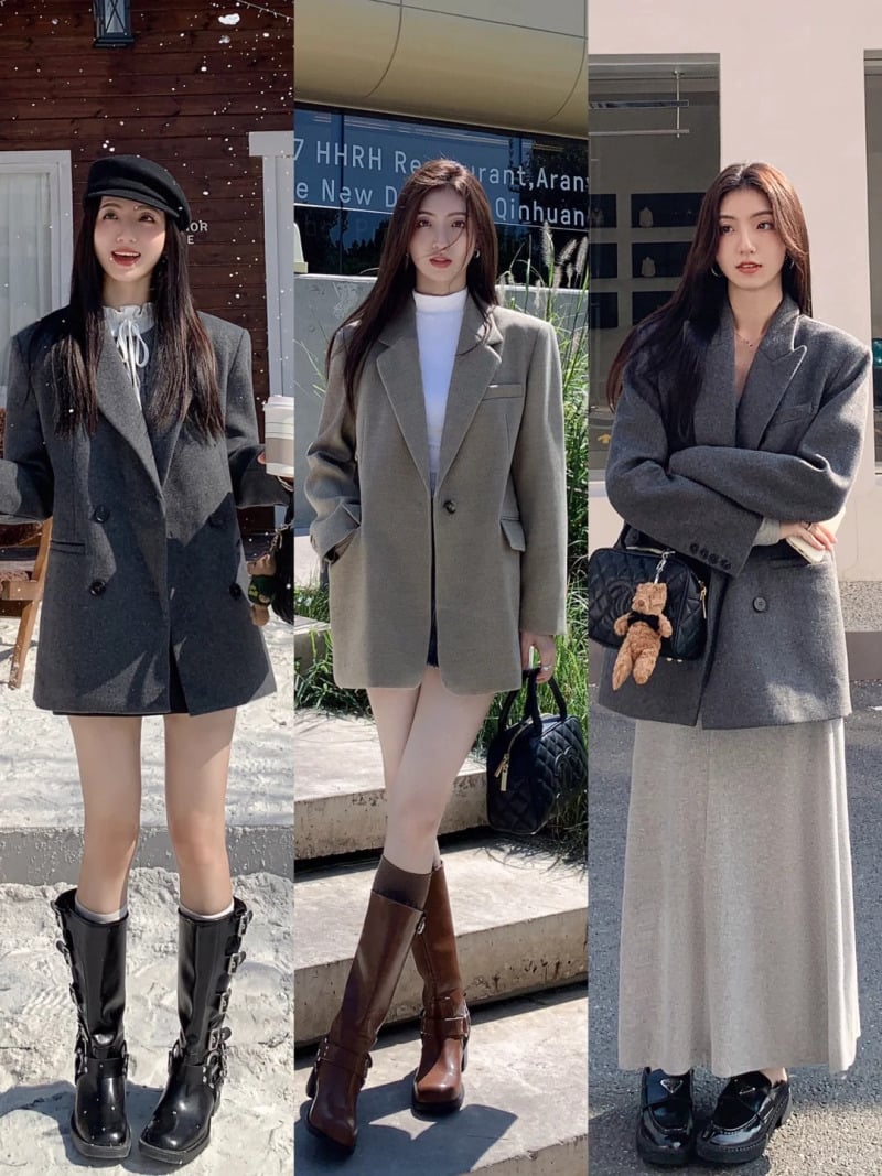 Phối đồ với áo vest nữ công sở