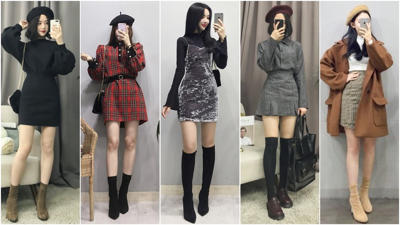 Phối đồ với giày boot nữ cổ cao