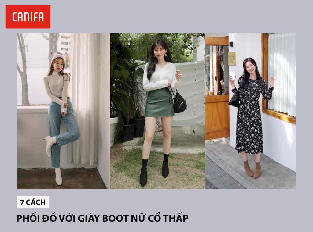 phoi do voi giay boot nu co thap sang chanh