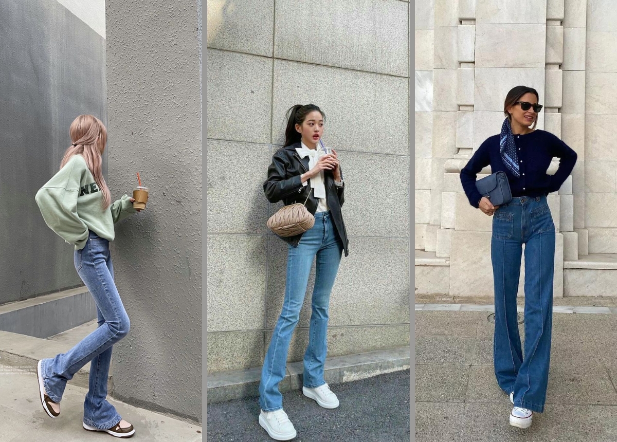 Phối đồ với quần jean nữ sành điệu