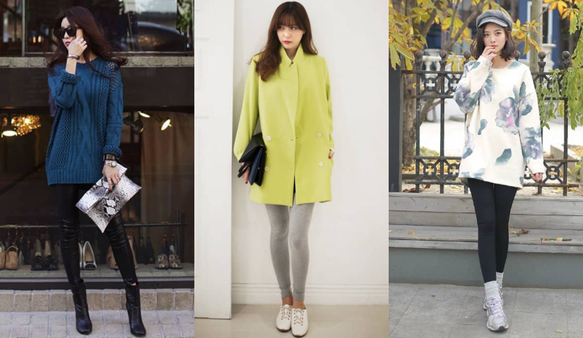 Quần legging phối áo sơ mi trắng