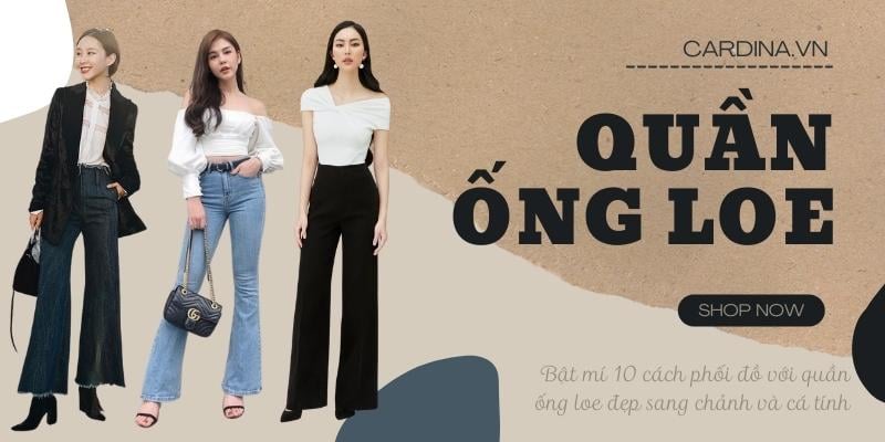 Quần ống loe phối với áo gì hợp mốt