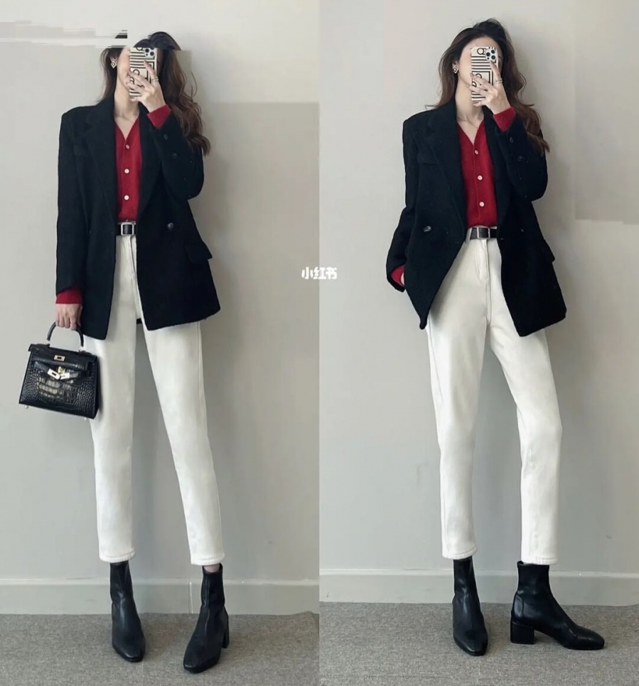 Cách phối đồ với quần jean trắng nữ sành điệu