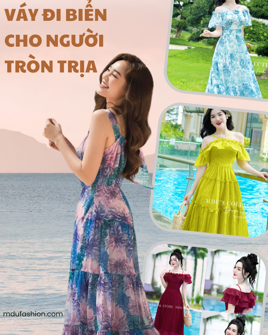 Váy đi biển cho người tròn trịa