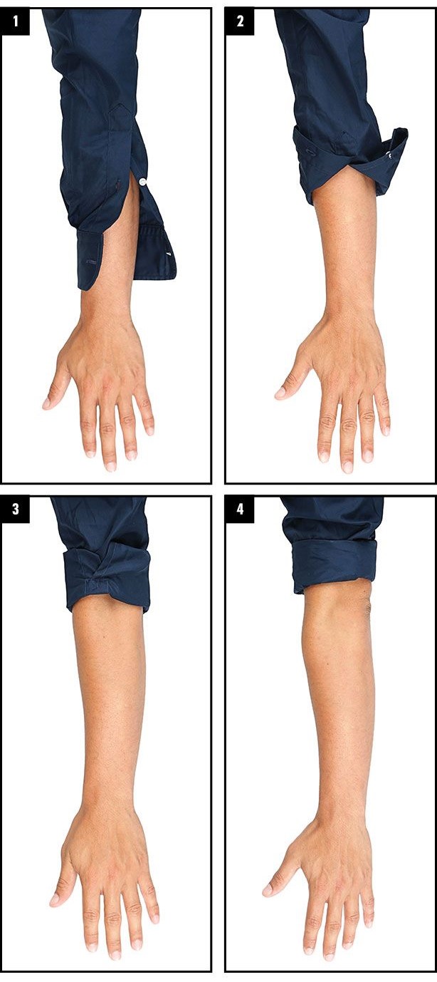 Các kiểu xắn tay áo sơ mi nữ đẹp