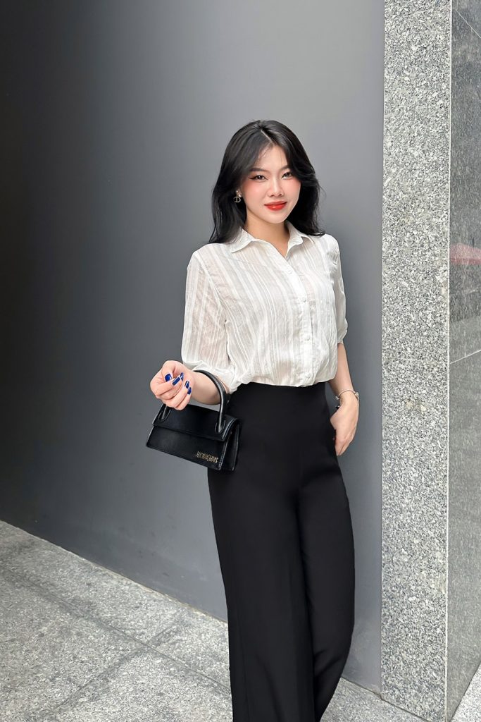 1 ao so mi trang tay lung phong nhe asm12 39