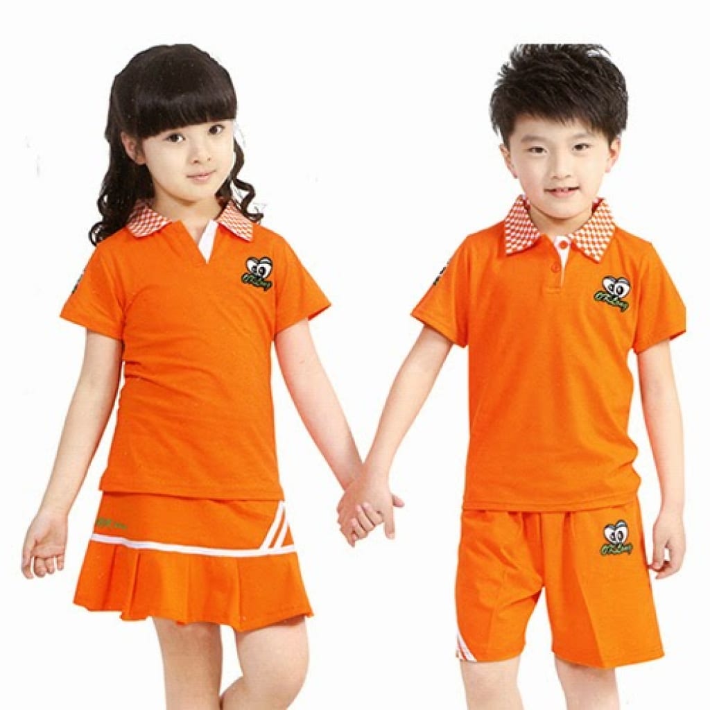 Đồng phục mầm non màu cam