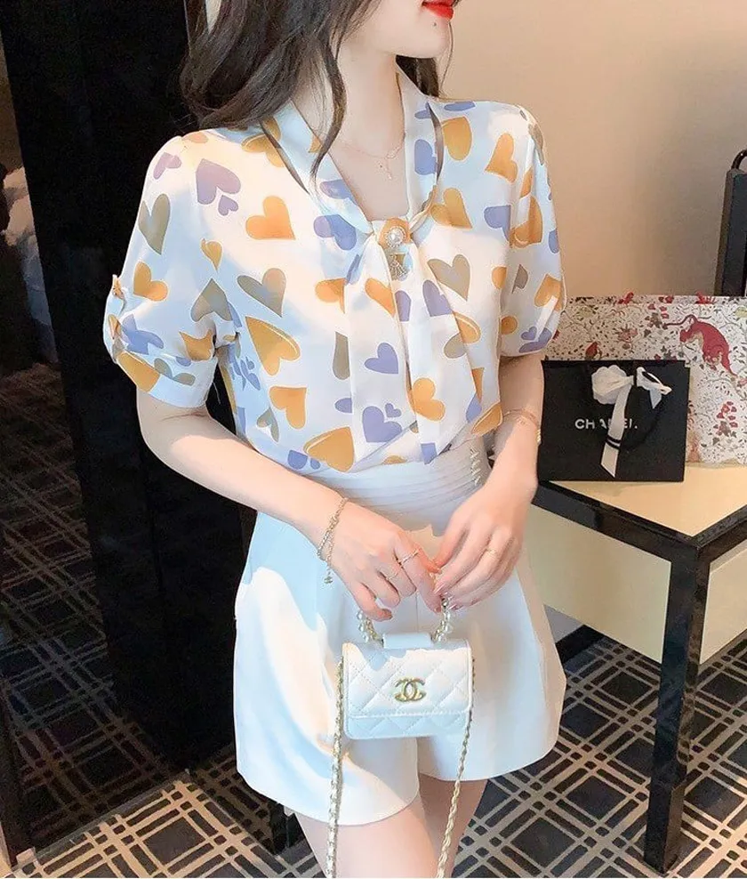 Áo sơ mi tay lỡ công sở thanh lịch
