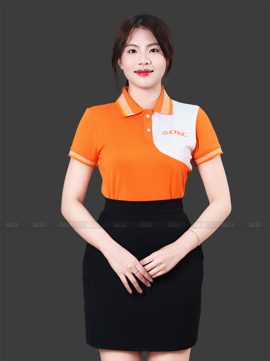 Áo thun đồng phục công sở màu cam