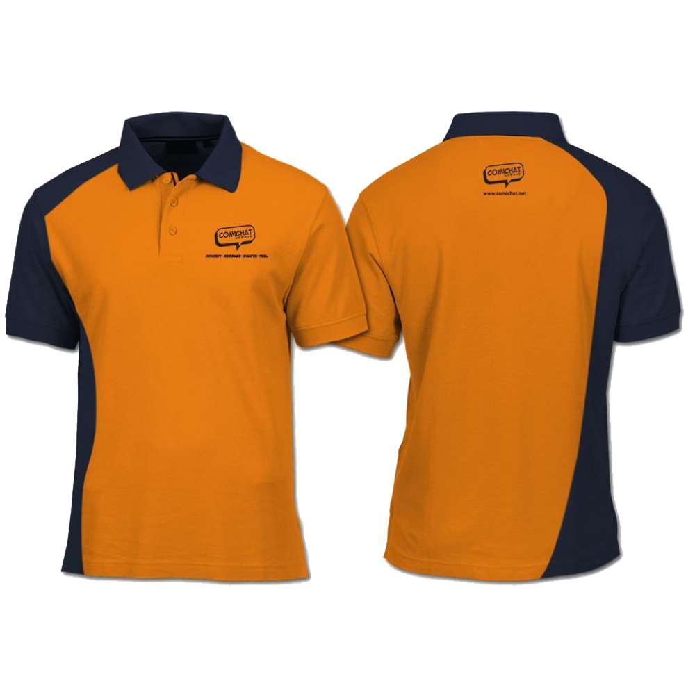 In logo lên đồng phục màu cam